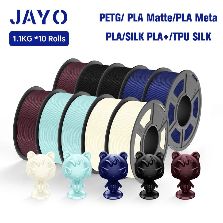 JAYO Filament 3d petg/pla plus/pla/PLAMeta/SETA PLA+ 1.75MM PLA 3D Printer Filament FDM TPU SETA 3D Printing Materials