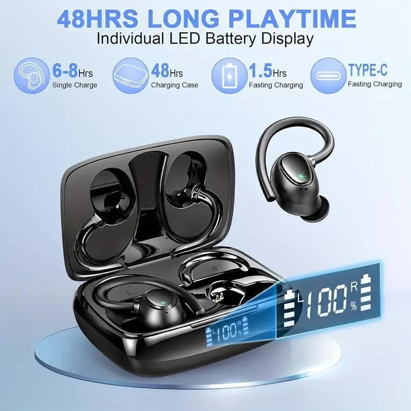 Original i21 ENC headphones TWS wireless LED display with sports Bluetooth earphone power i21 HD Noise deletion of calls