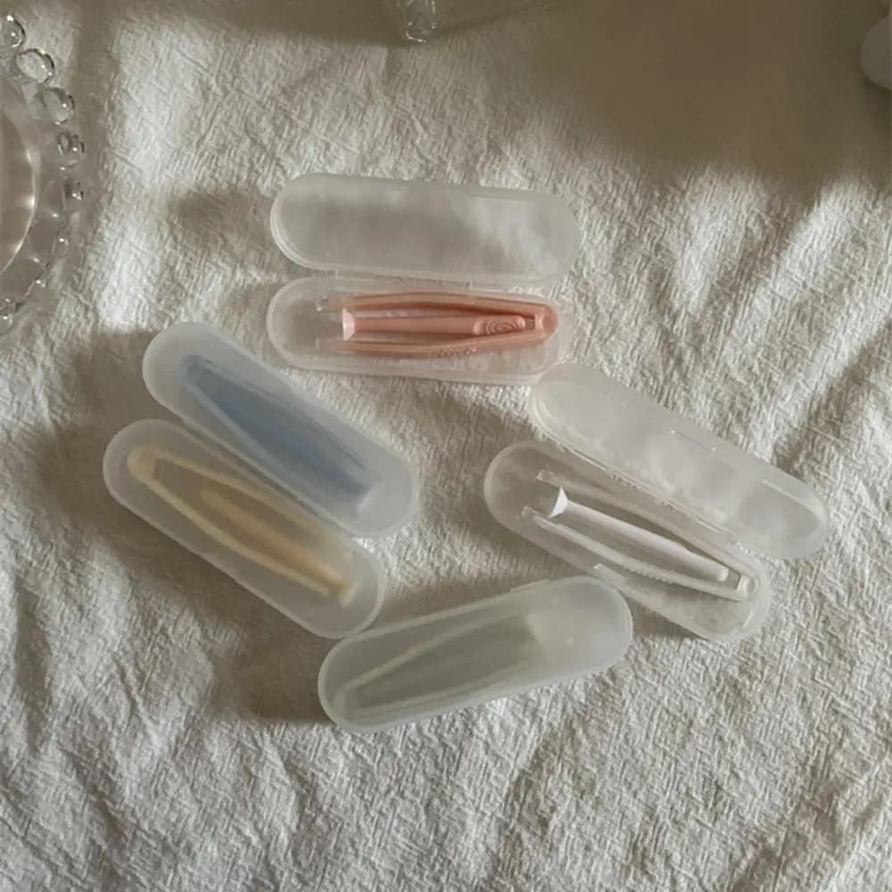 1 Set inseritore di lenti a contatto strumenti per indossare lenti a contatto pinzette Kit da viaggio con ventosa per accessori per lenti a contatto per la cura degli occhi