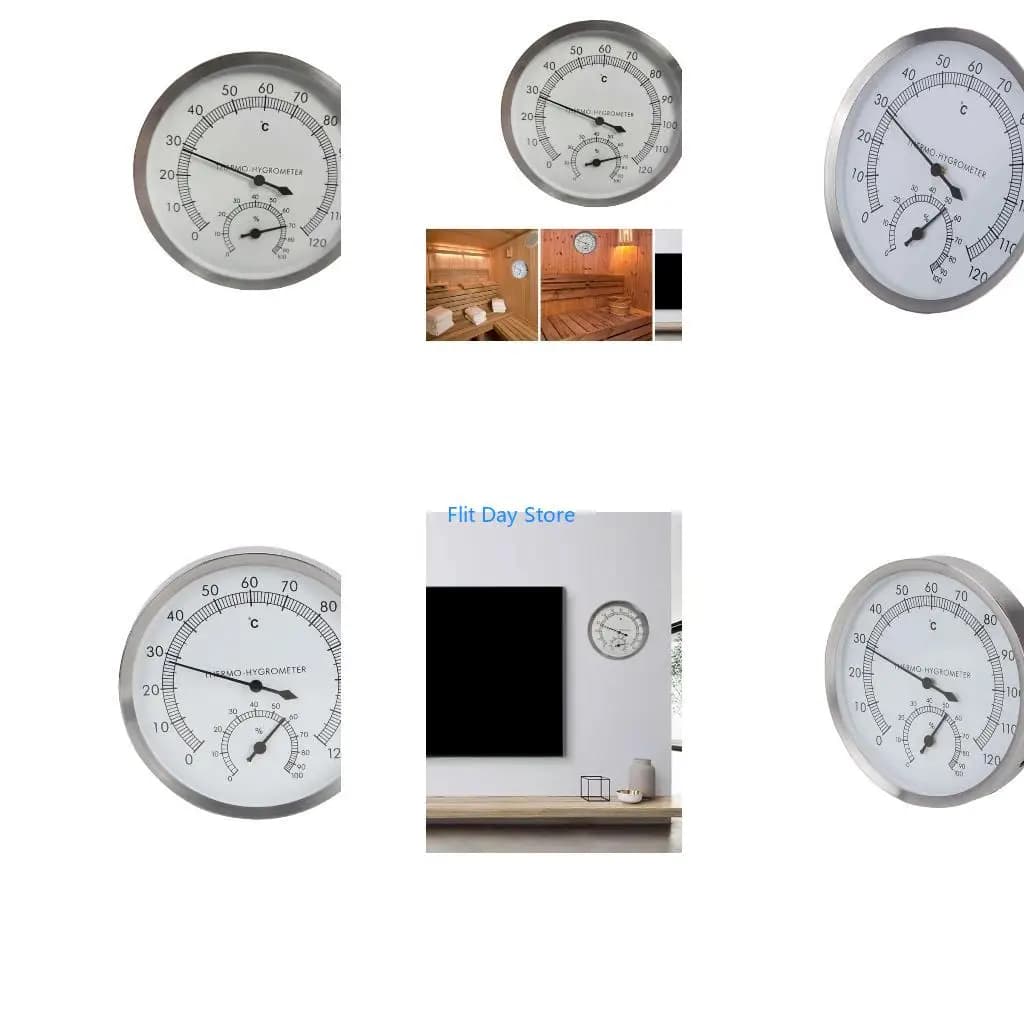 F92C Instruments Sweat Stream Room Thermometer Hygrometer Indoor Humidity Temperature Measure Tool Measurement for Sauna Room