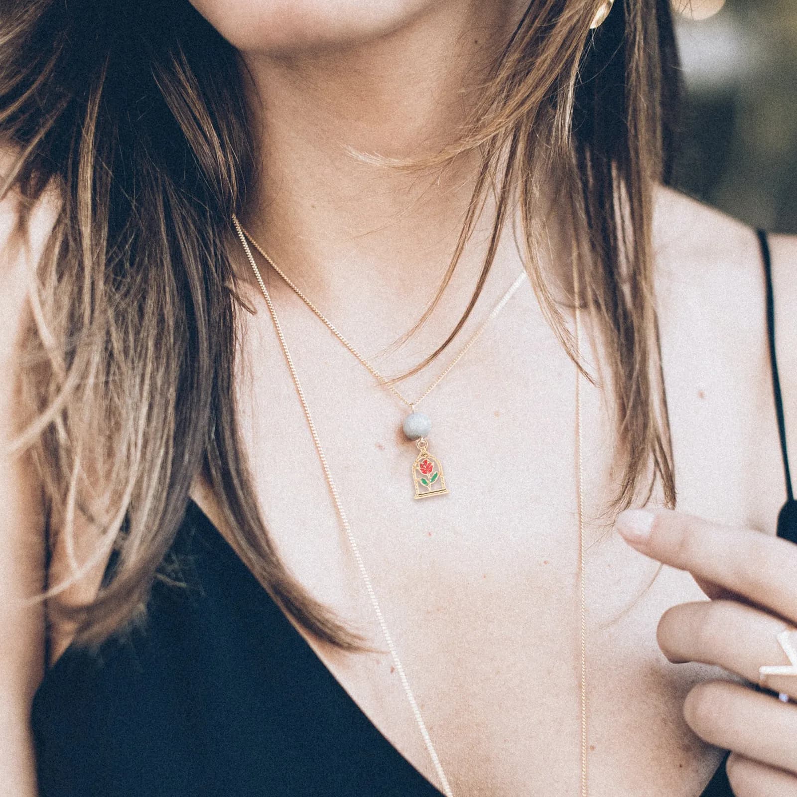 10 Pezzi Ciondoli a Forma di Rosa per Creazione Gioielli, Accessori Fai-da-Te in Lega per Orecchini, Collane, Bracciali, Accessori Artigianali Unici