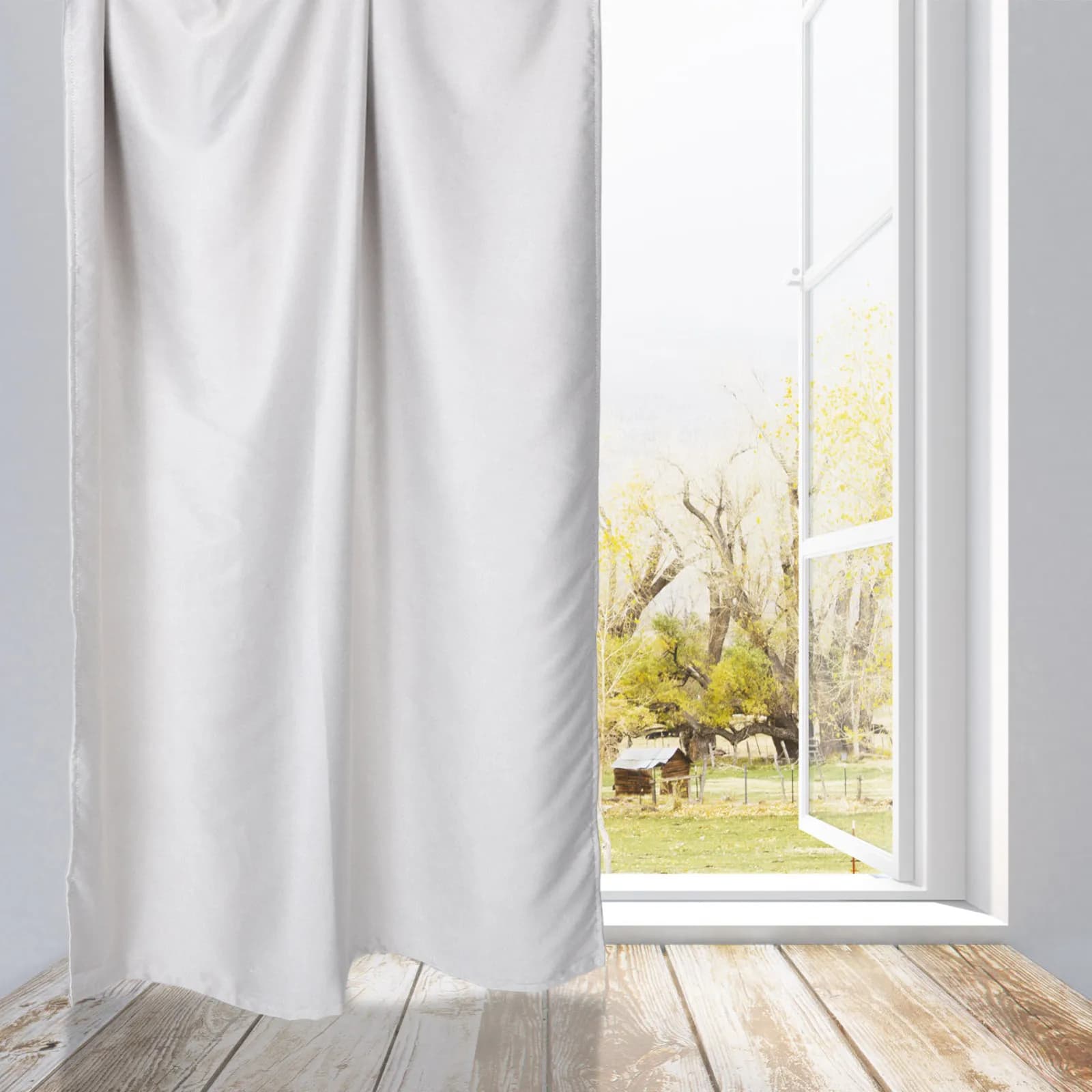 Blackout Curtain Self Adhesive Light Blocking Nylon Fabric Bedroom Nursery Hotel Room Darkening Window Drapes Peel Stick Panels