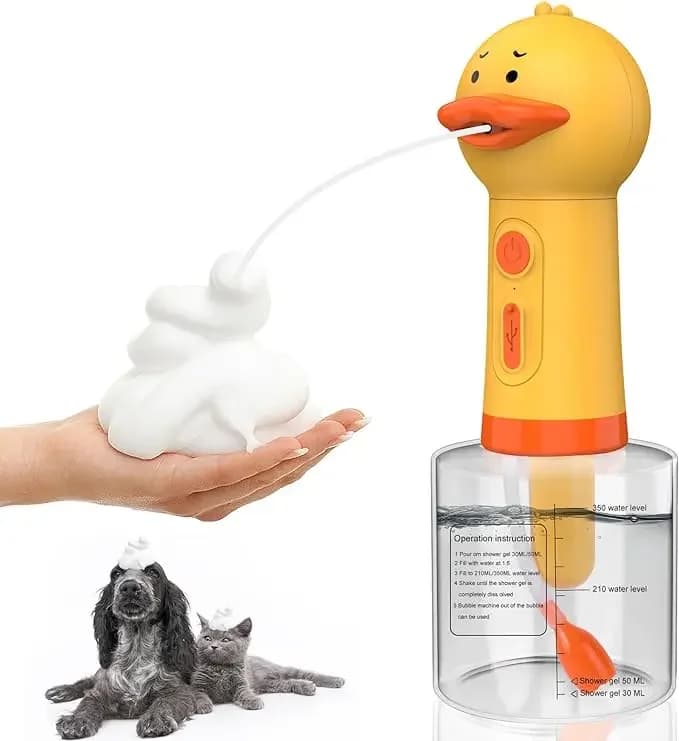 Fabbrica automatica di shampoo per gatti e anatre, massaggio e toelettatura, spazzola da bagno per animali domestici, dispenser di sapone per cani, macchina elettrica per la pulizia dei cani
