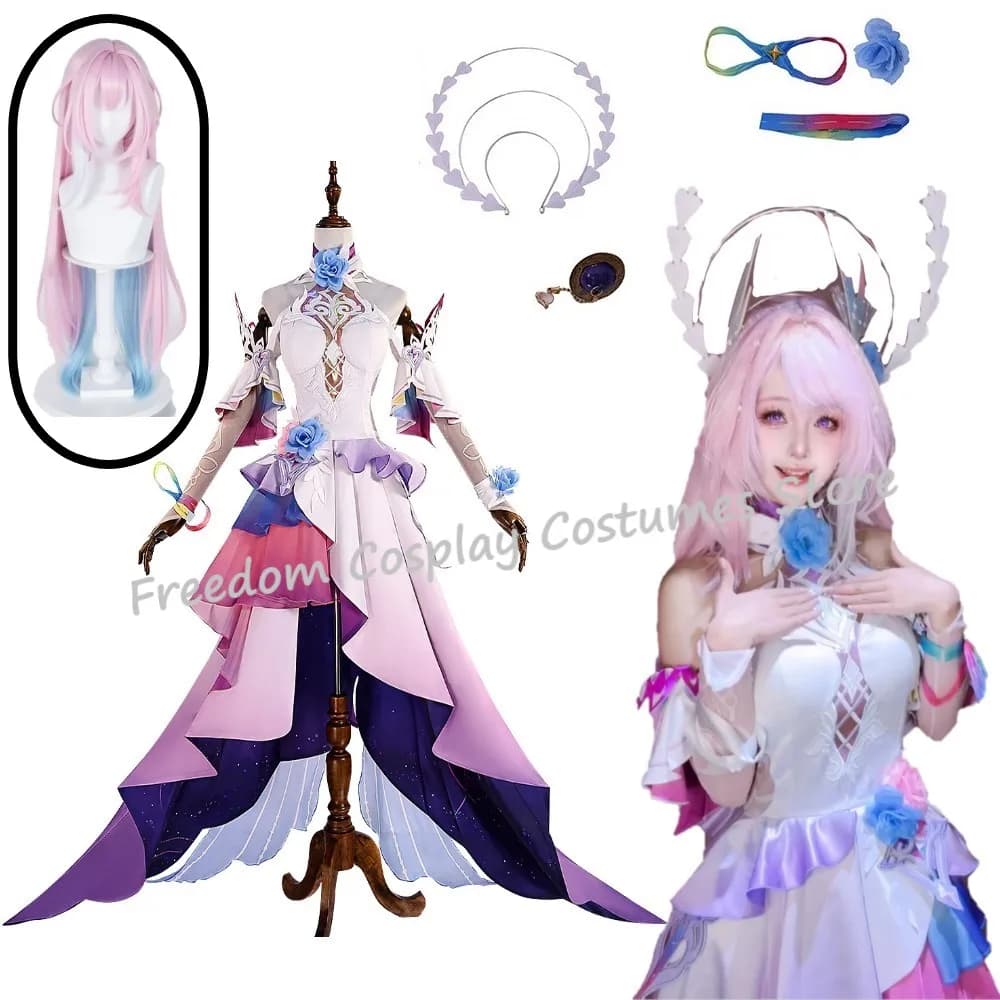 Game Honkai Star Rail Honkai Impact 3rd Cyrene Cosplay Costume wig Outfit NEW Style Cyrene Dress Christmas Halloween Party suit
