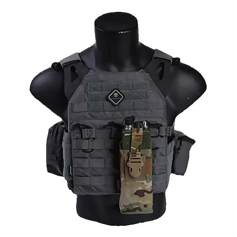 Emersongear Tattico PRC 148 152 Radio Pouch Per RRV VEST Universale Walkie Talkie Bag Mag Pannello Molle Caccia EM8336