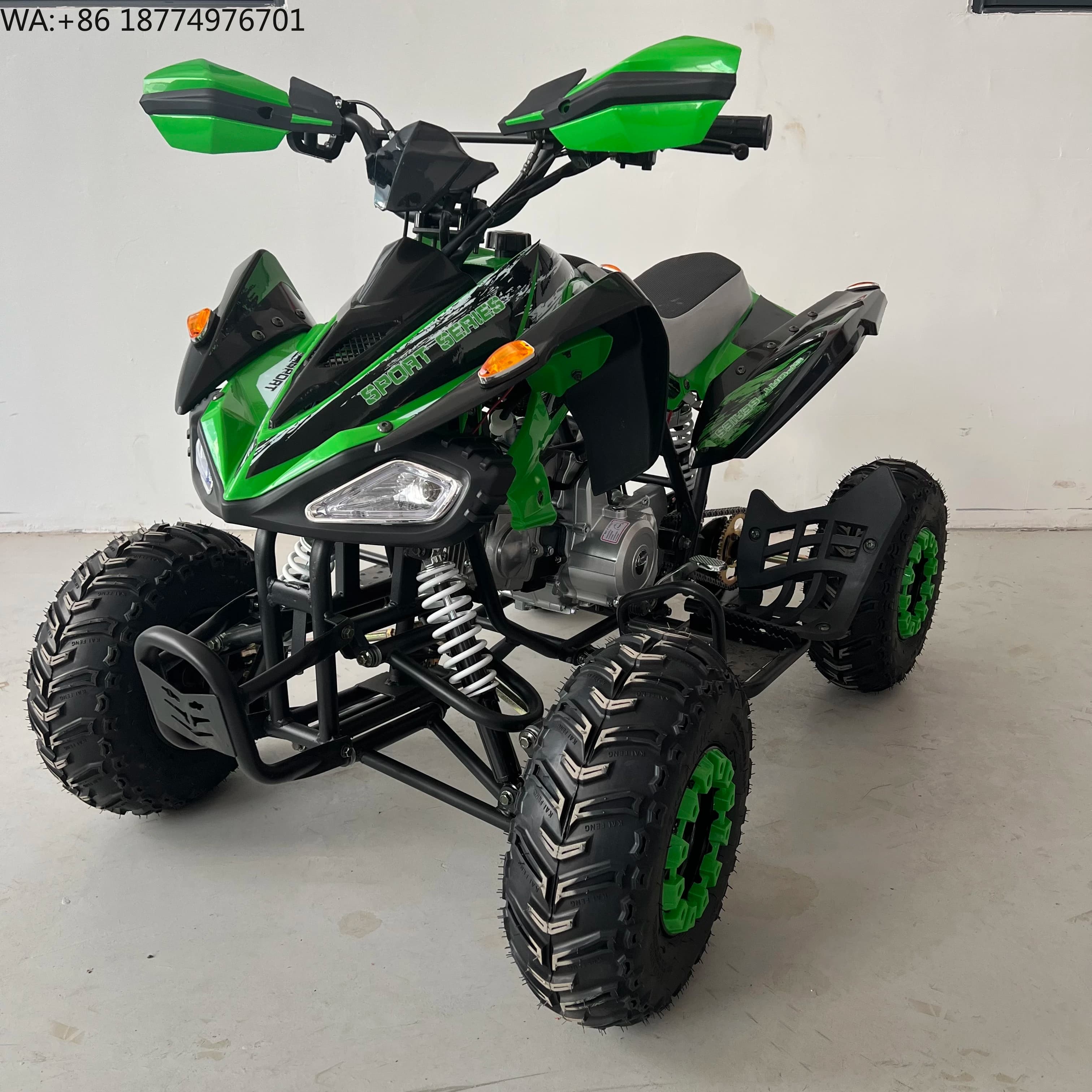 Nuovo Design ATV Sportivo 110cc 4WD con Trasmissione a Catena, 4 Tempi, Cambio Automatico, Fari LED e Tachimetro Digitale