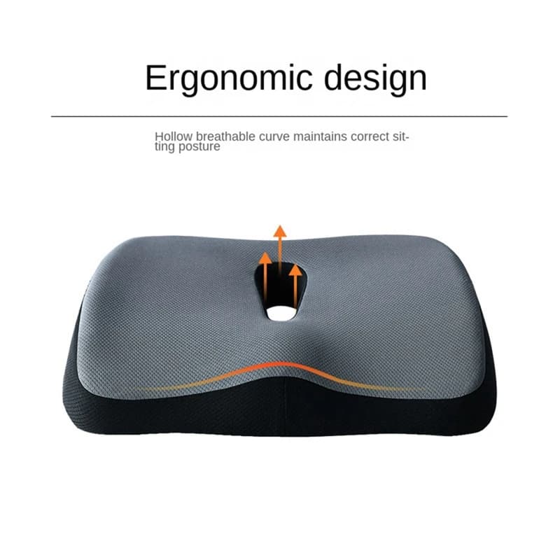 cuscino Comodo cuscino in memory foam Cuscino per sedia da ufficio per auto da massaggio Adatto per cuscino antidolorifico sedentario Coccyx