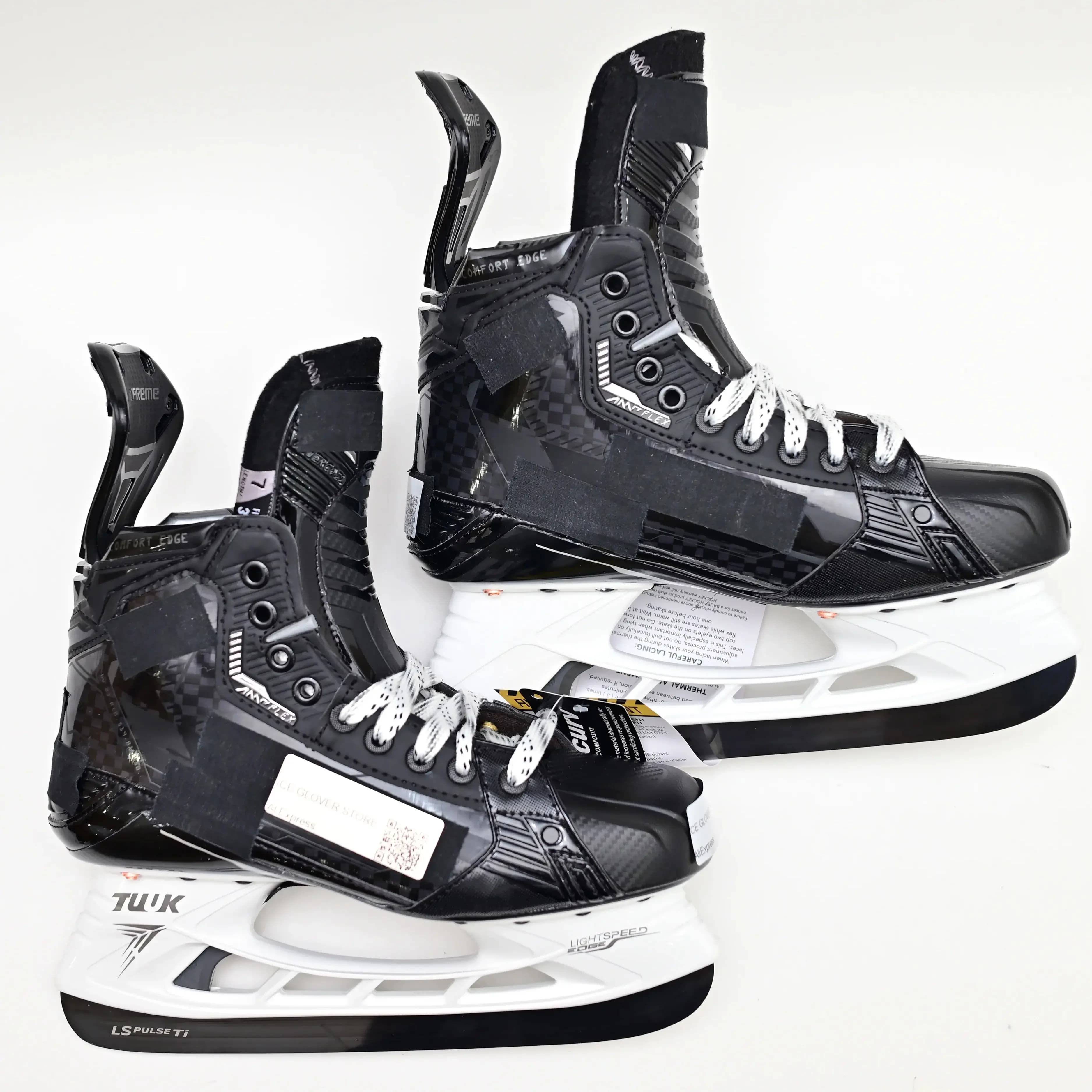 Thermalform Heat Molding hockey Skate Curv Composite Steel Blade Real Ice Hockey Carbon Fiber Customizable Performance Fit Light
