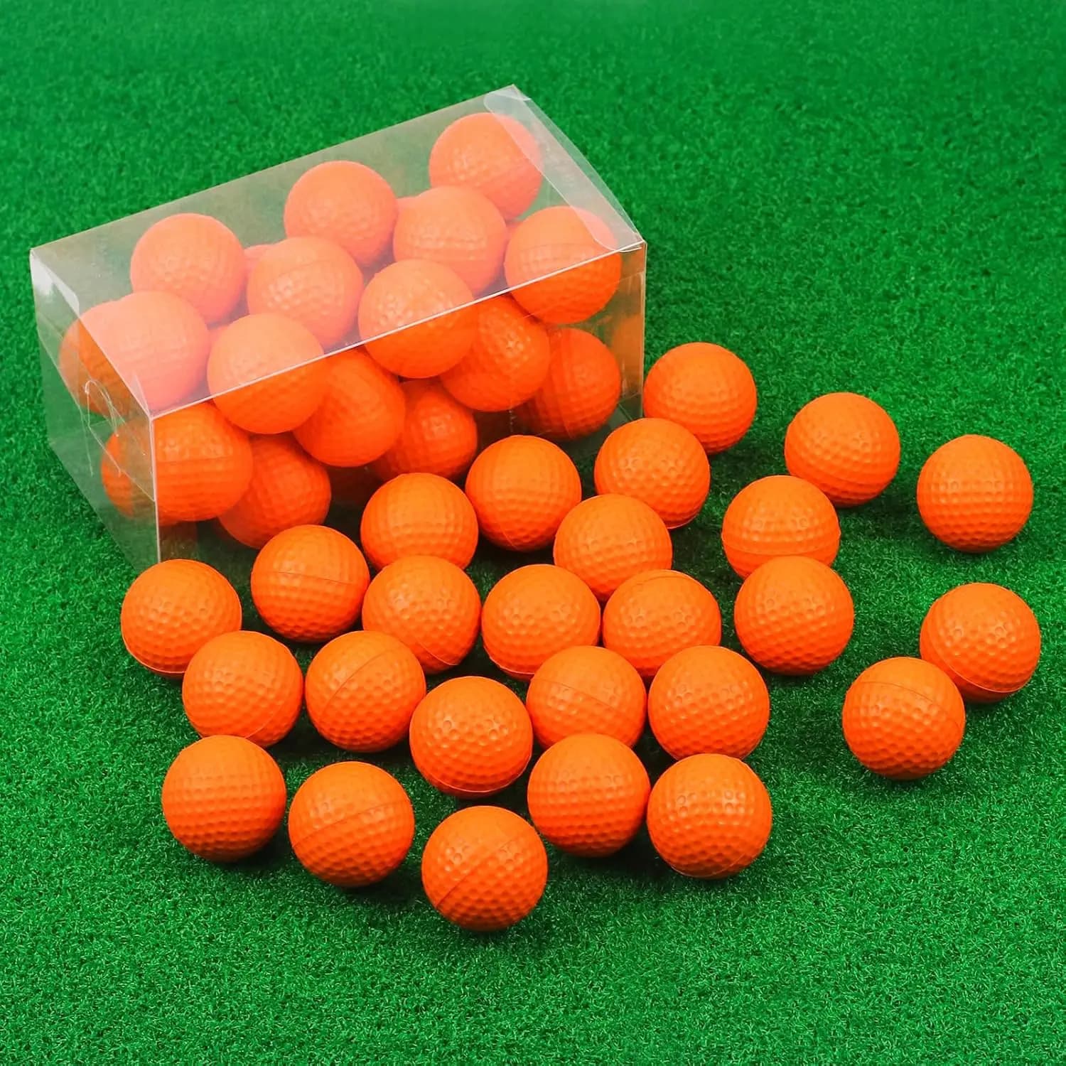 10 Pack Foam Golf Balls, 42mm Practice Golf Ball, Realistic Feel and Long Lasting Limited Fligh Practice Golf Balls for Backyard