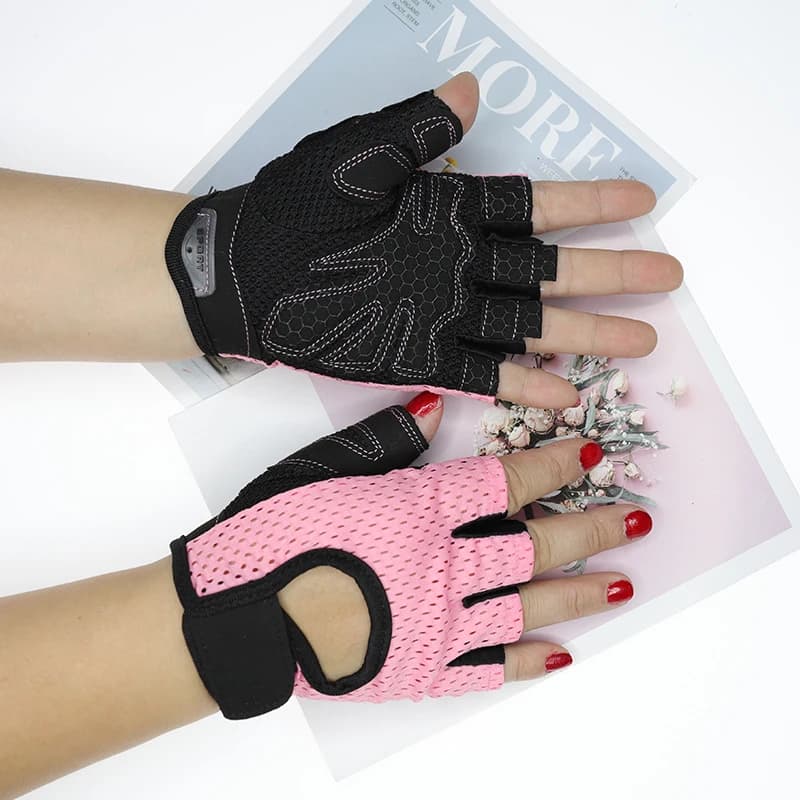 Women's Cycling Gloves Fitness Fitness UV Protection Gym Stretcher Breathable Mesh Anti-slip Summer Fishing Bike