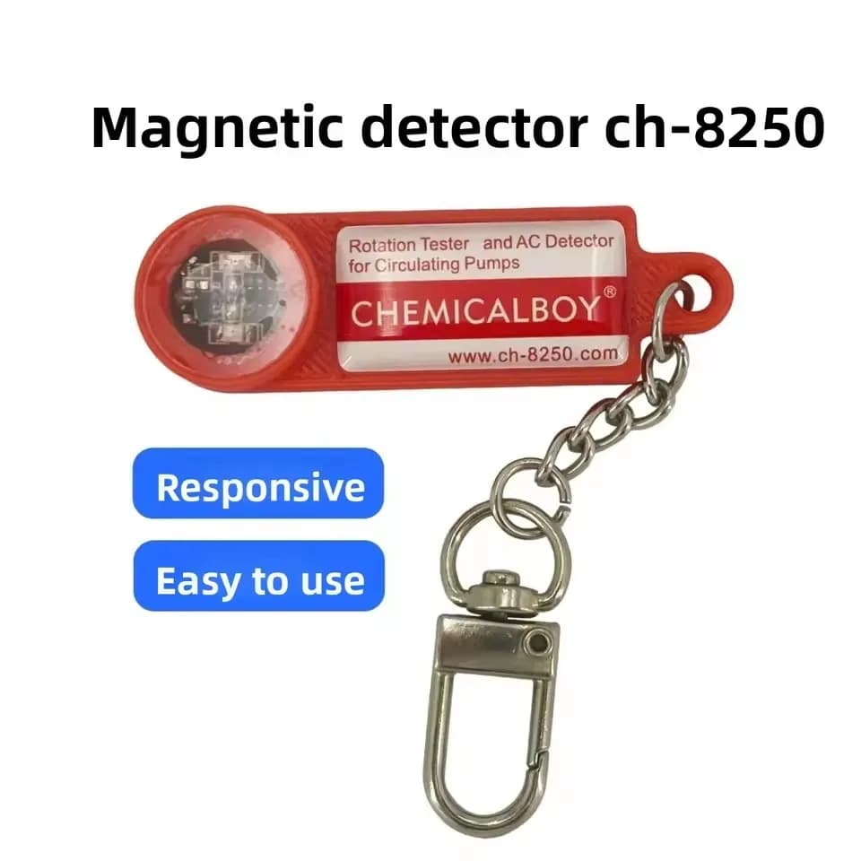 Tester di rotazione e rilevamento CA per pompa di circolazione Bobina CA Rilevamento rapido Tester solenoide Portachiavi per lavoratore in giardino domestico