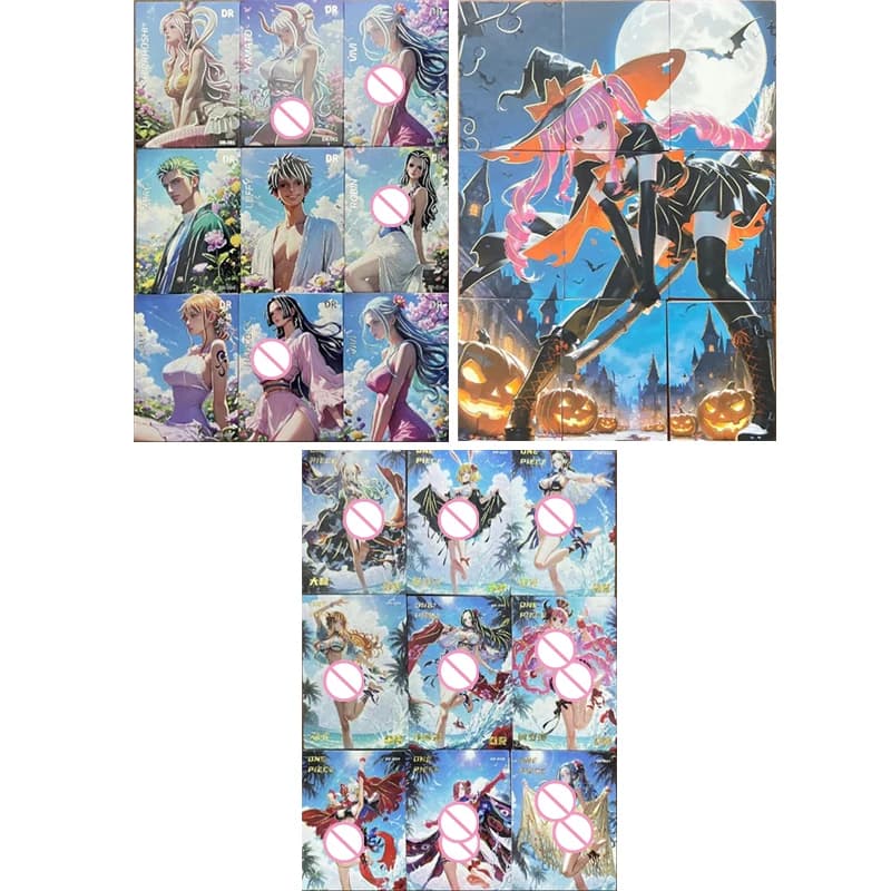 Japanese Anime ONE PIECE BR DR Puzzles Yamato Boa Hancock Perona Christmas and Birthday Gifts Children's Toys Collectible Cards
