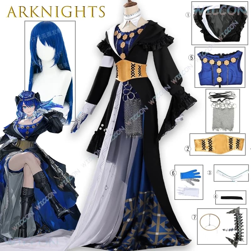 ‌ Arknights Phantom Music Mostima CosplayCostume Connessione ritmica Vestito Anime Personaggio del gioco Festa di Halloween Doppia penetrazione