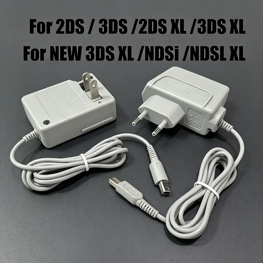 For Suitable Adapter EU Plug Charger Power Supply Suitable 3DS 2DS NDSi Game Console Charging Cable Travel Charging Adapter