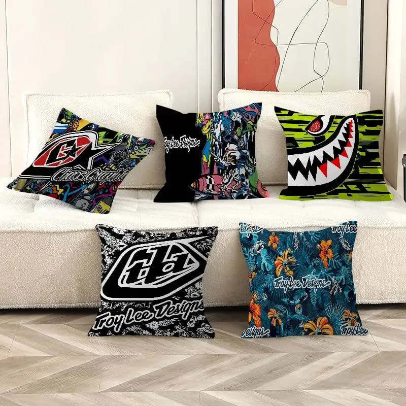 Troy Lee Design Fashion Cushion Cover Car Throw Pillow Case For Sofa Car Christmas Gift 40x40cm 45x45cm