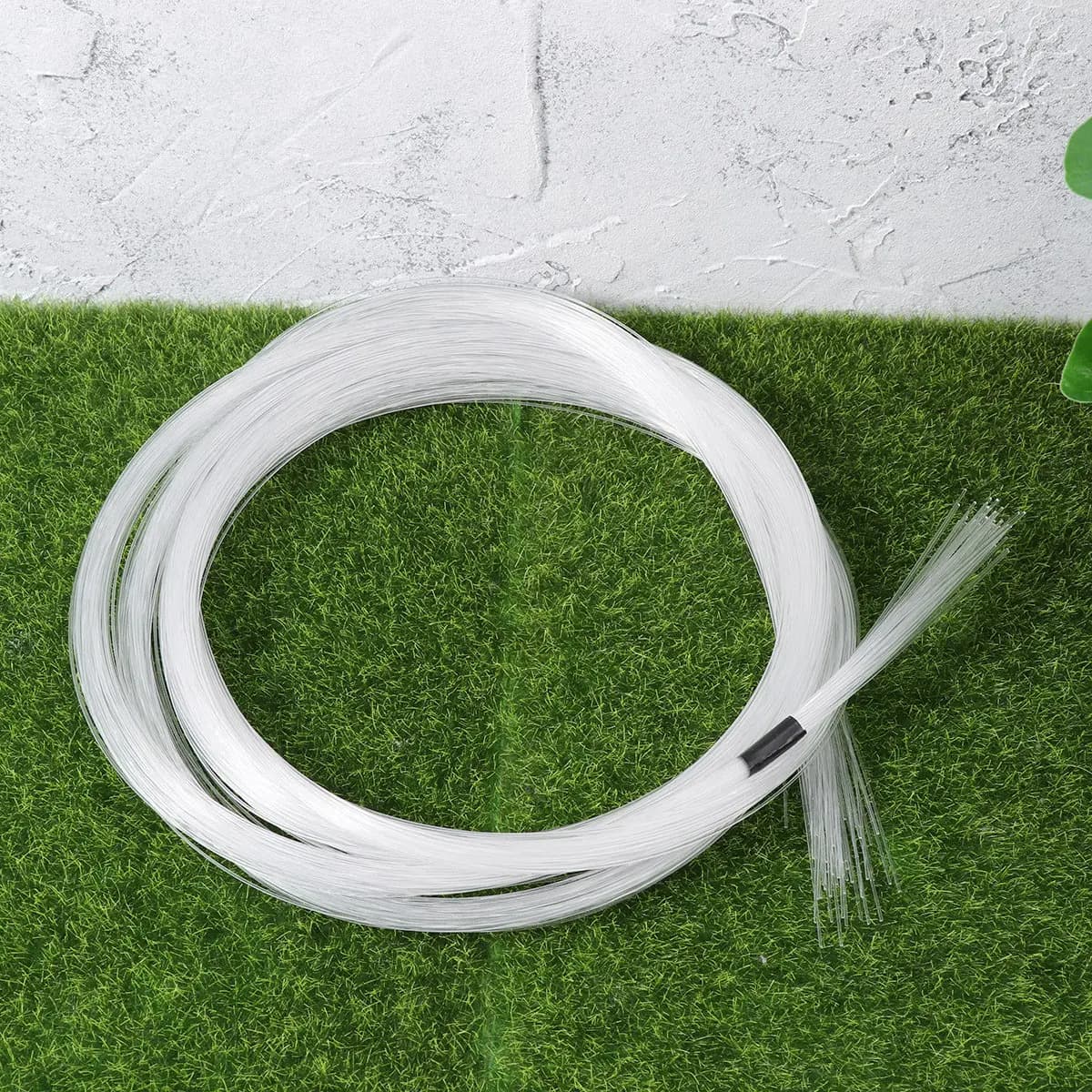 50 Pezzi di Luci a Fibra Ottica LED ad Alta Trasparenza, Lunghezza 3 Metri, Illuminazione Decorativa per Feste e Festival
