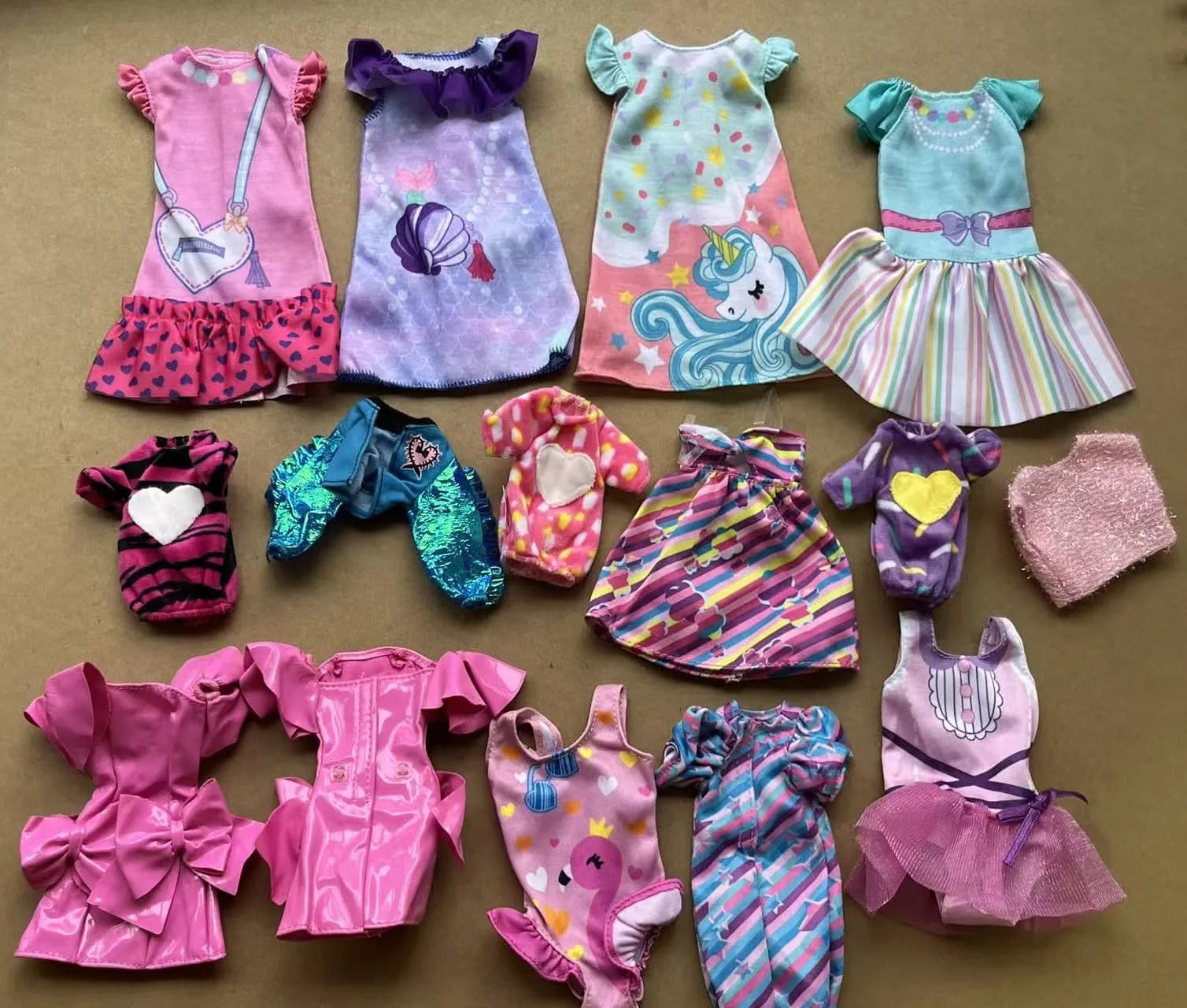 Gonna in pelle per bambole 1/6, pantaloncini in jeans, gonne lunghe lucide, decorazioni colorate fai da te, vestiti alla moda per bambole Barbie FR Supermodel