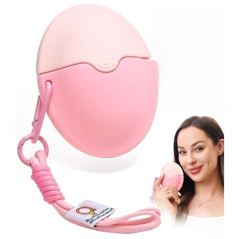 Sunscreen Applicator, Refillable Roll On Sponge Sunscreen Applicator, BPA-Free Silicone Lotion Applicator with Protective Caps