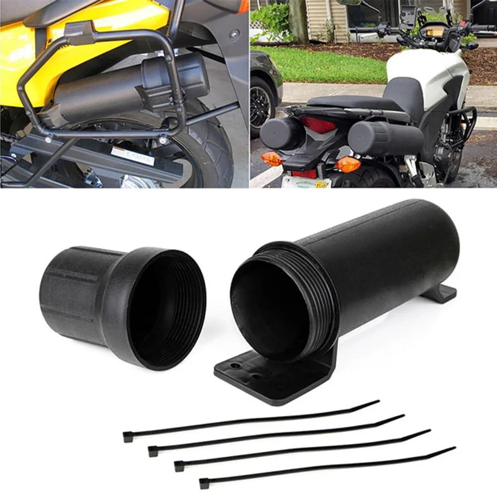 Tubo Portaoggetti Universale per Moto, Porta Guanti, Porta Documenti Impermeabile, Custodia Nera per BMW, Honda, Suzuki
