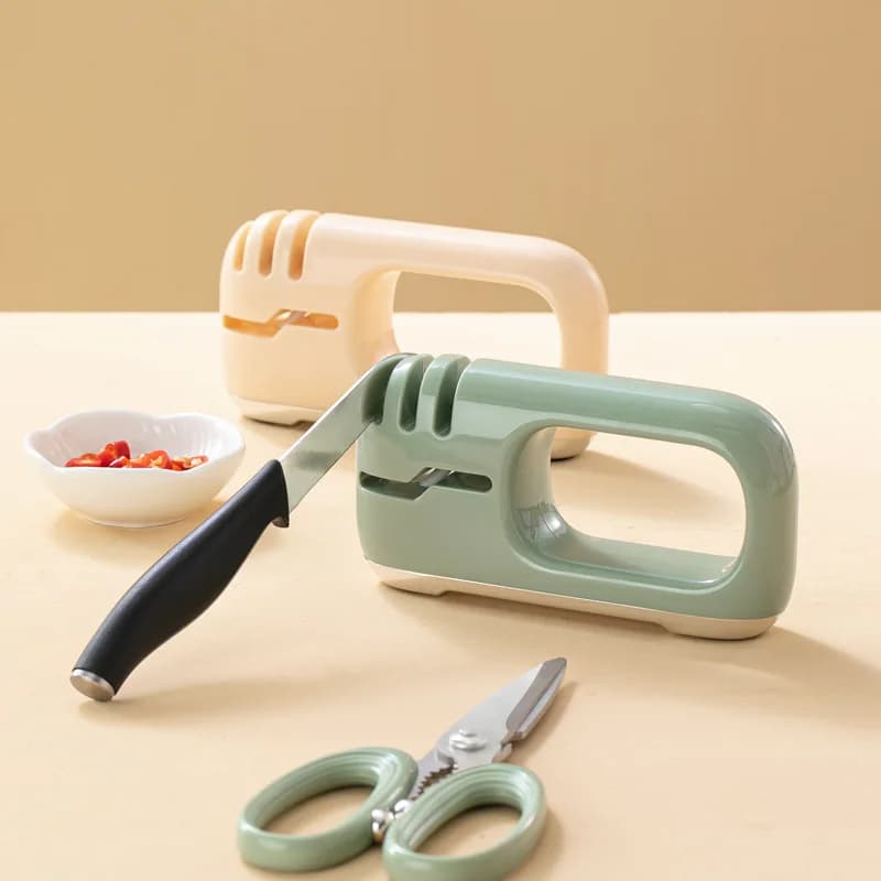 ABS material sharpener for abrasive stone for silicone anti-slip kitchen knives for fast grinding of 5 seconds wholesale