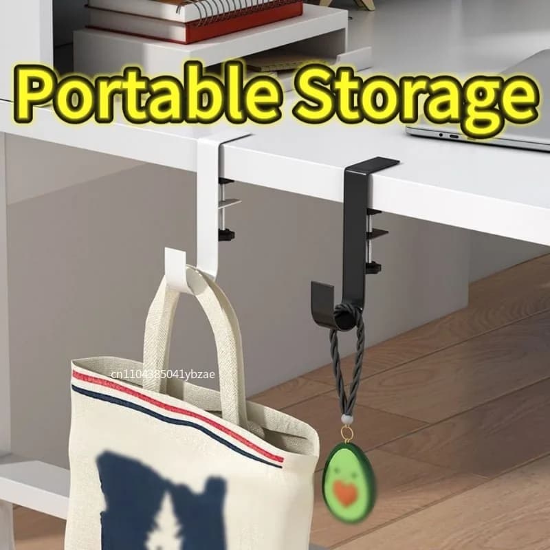 1/2/3pcs Desk Hook Headphone Stand Anti-Slip Design Sleek for Office Student Desk Organization Bag Storage Utility Hooks