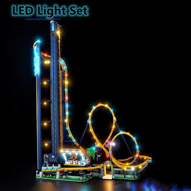 NUOVO IN MAGAZZINO Retrofit Elettrico Moto RC HA CONDOTTO LA Luce Set Per Loop Coaster Compatibile Con LEGO 10303 Set Building Blocks Giocattoli Dei Mattoni