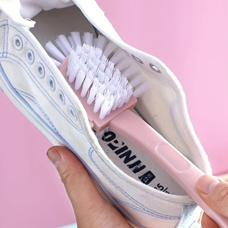 Spazzola per scarpe a 5 lati, spazzola per la pulizia della casa, spazzola per la pulizia multifunzionale, scarpe che non danneggiano, spazzola per la pulizia degli indumenti, facile
