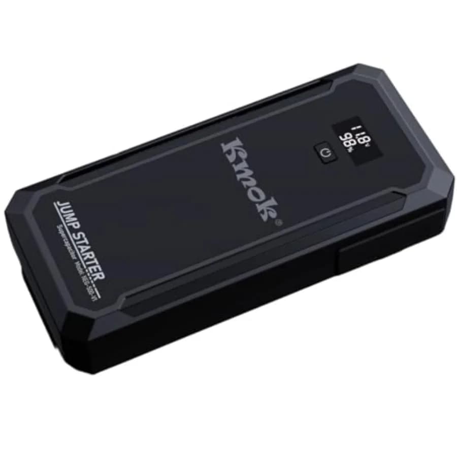 Avviatore di Emergenza a Supercondensatori 12V Senza Batteria, Avviatore Portatile a Potenza Istantanea per Motori Benzina 8.0L e Diesel 4.0L, Nessun Pre-Ricarica Necessario