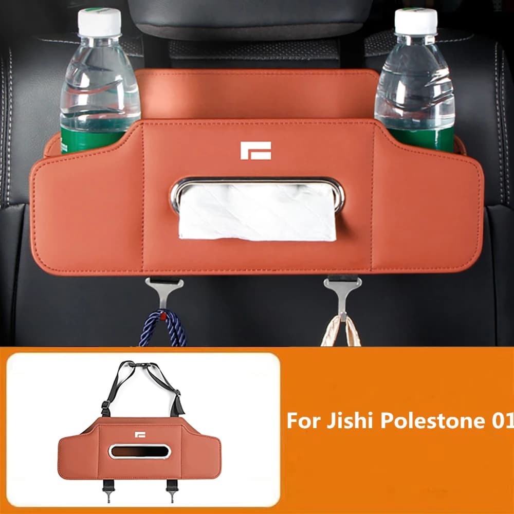 Multifunction box for cars, handkerchief holders for BAIC JISHI Rox 01 Polestone 01, auto seat back organizer, suitable for ADAMAS