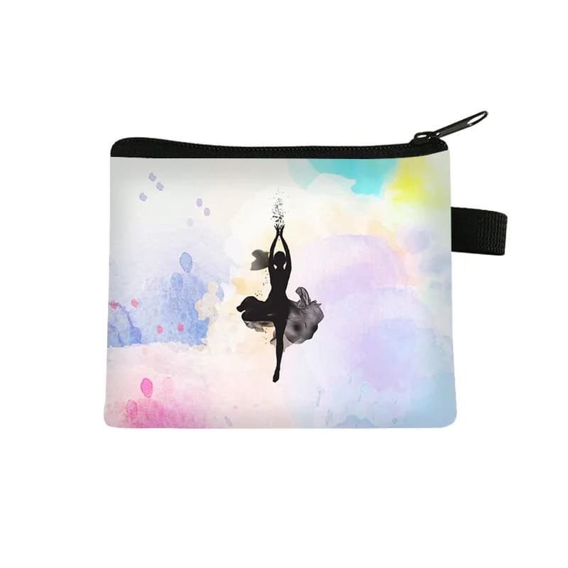Coin Purse Original Dance‑print Headphone Case Lightweight Student Customized Wallets And Cardholders Card Wallet Custom Bag