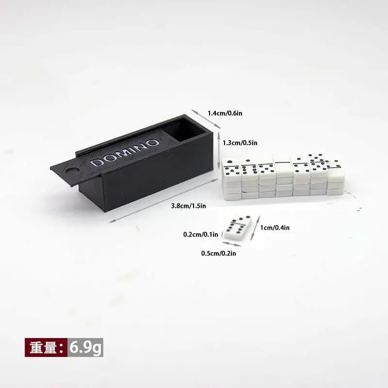 1 Set 1:12 Dollhouse Accessories Miniature Domino Model Building Learning Educational Toy Dot Dominoes Board Game