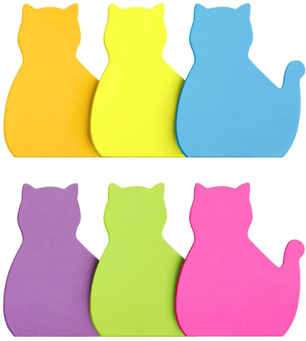 30 Sheets Cat PET Transparent Memo Sticky Note Paper Daily To Do It Check List Paperlaria School Stationery