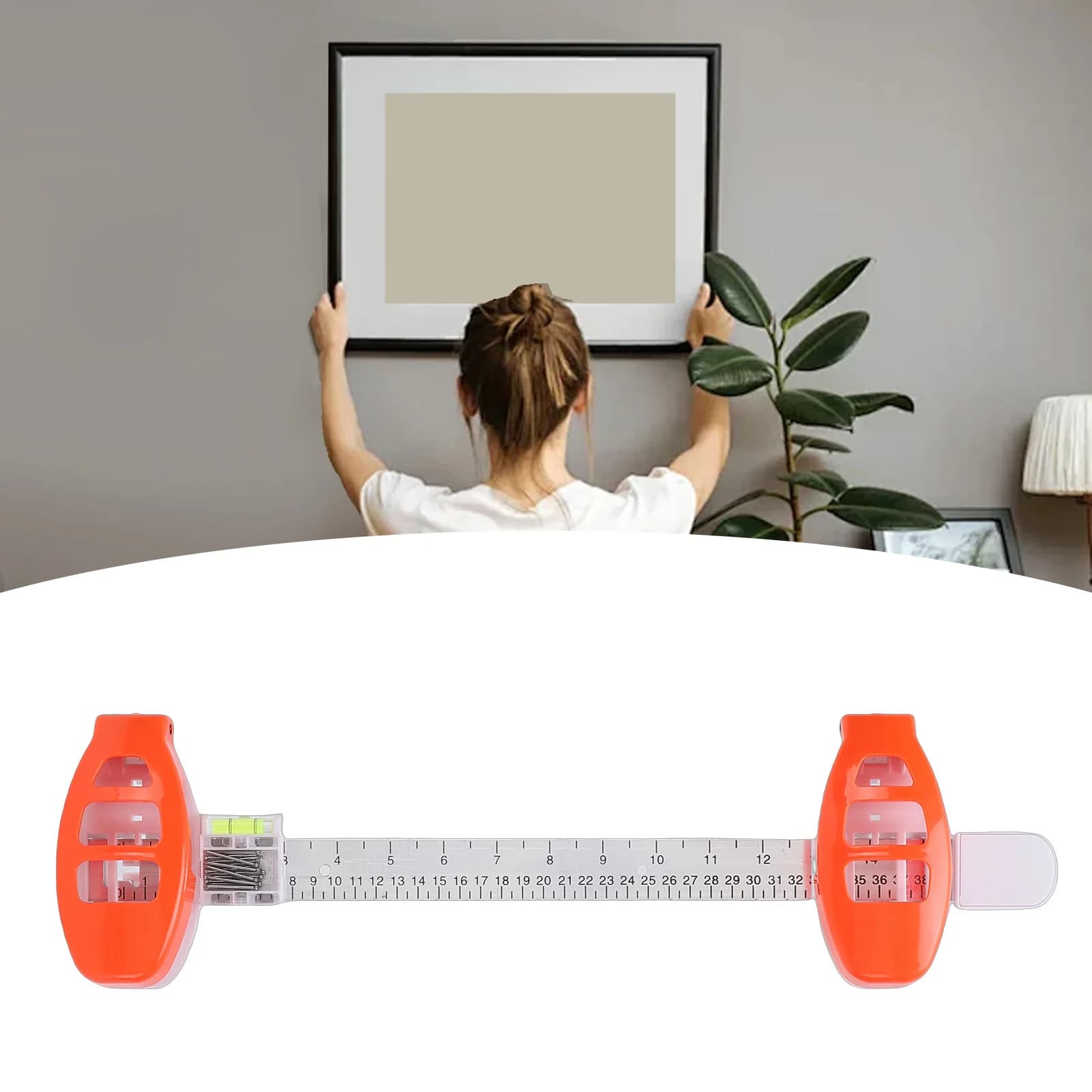 Picture Hanging Tool Precision Easy Marking Position Photo Frame Level Ruler for Wall Decor Picture Frame Level Ruler