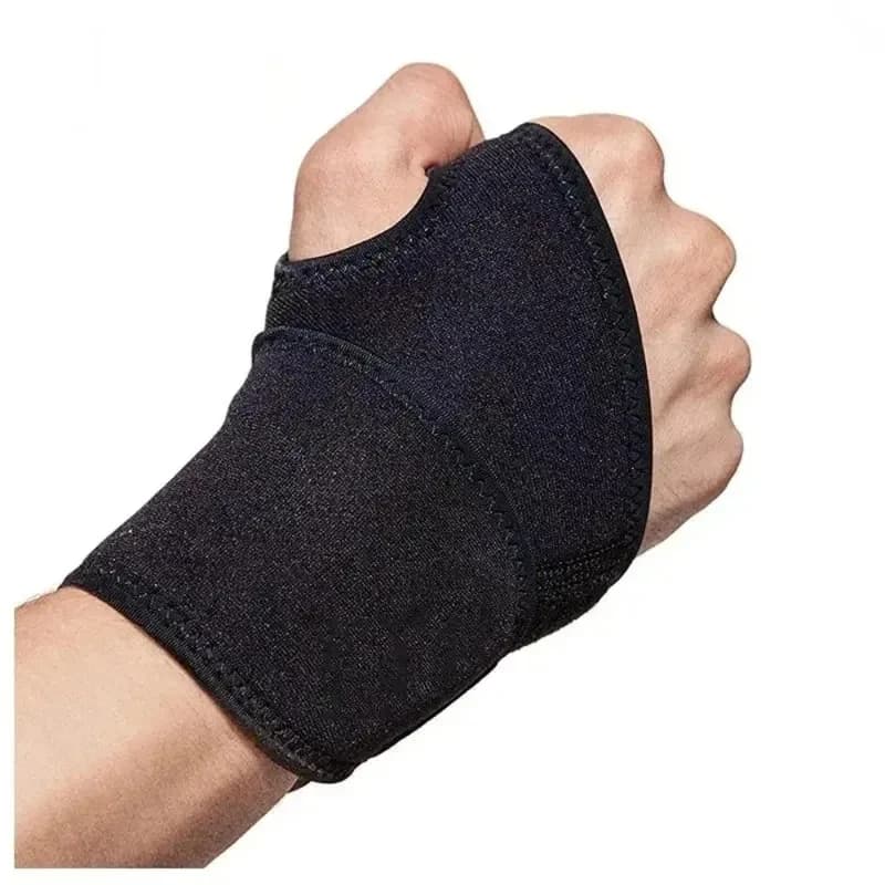 Unisex Sports Pressure Wristband Badminton Basketball Tennis Wrist Support Adjustable Comfortable Sweatband for Sports Training