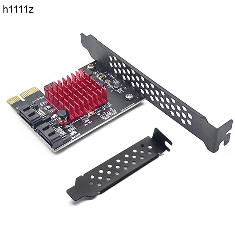 Adattatore SSD PCIe a 2 porte SATA 3 III 3.0 6Gbps PCI-e PCI Express x1 Scheda controller Scheda di espansione Supporto x4 x6 x8 x16 Riser