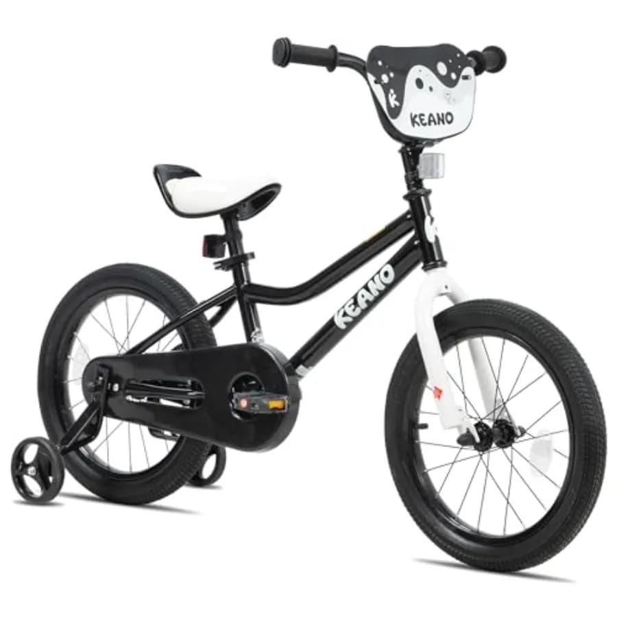 Bicicletta da 20 pollici per ragazzi e ragazze dai 3 ai 12 anni, stile BMX, con rotelle e cavalletto, colore rosso