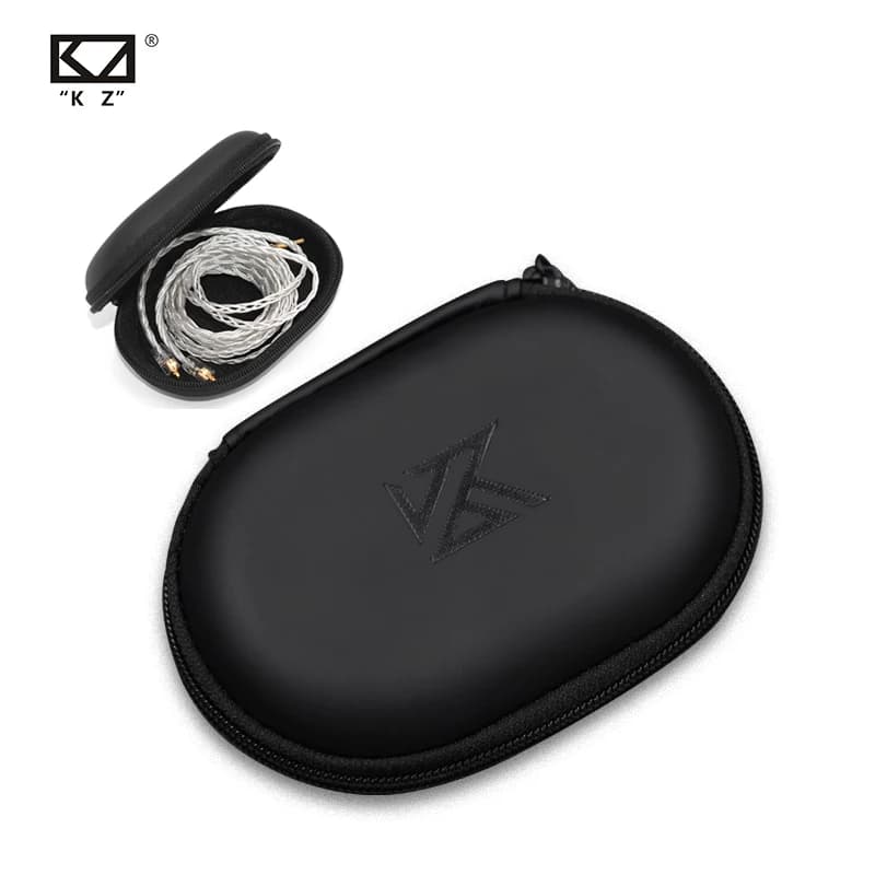 Custodia Rigida Portatile per Auricolari KZ con Logo - Compatibile con ZST, ZS10 PRO, X, EDX Pro, AS24, DQS, ZNA e Accessori