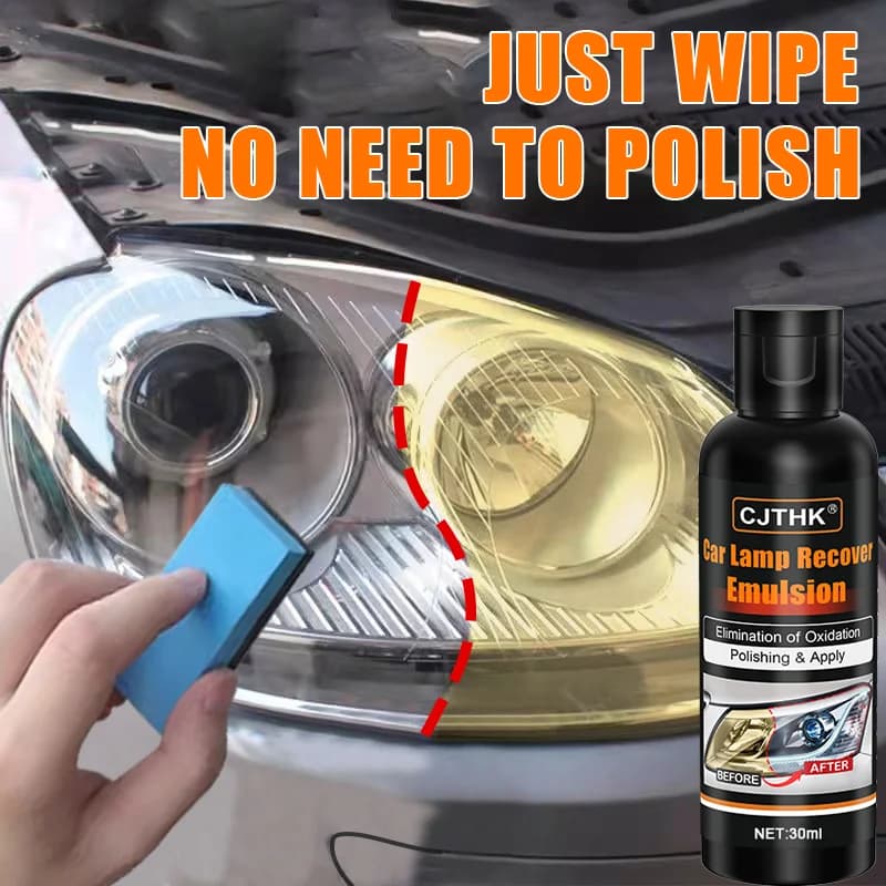 Kit di lucidatura per il ripristino dei fari dell'auto Pasta per la rimozione dei graffi dei fari ad alta efficienza Rimuovi l'ossidazione Liquido lucidante ingiallimento
