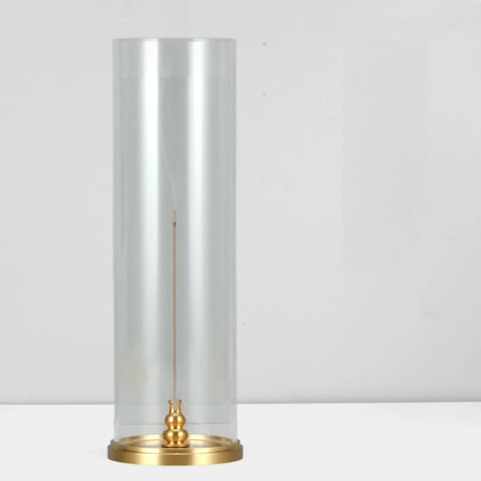 Portaincenso per bastoncini con tubo trasparente per meditazione, camera da letto, hotel