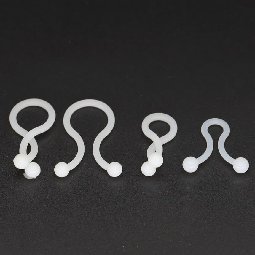 T5 T7 T8 T10 T12 T14 T18 T22 Cavo in nylon di plastica Filo a sfera U Fissaggio Organizer Supporto a crimpare Clip Morsetto Anello Riutilizzabile Twist Tie