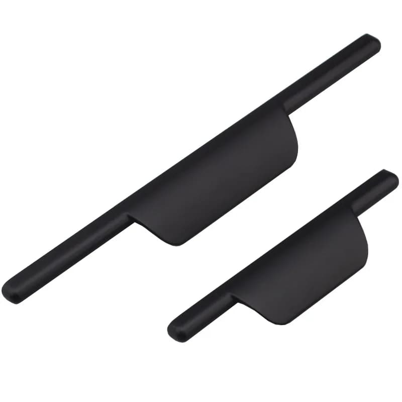 Maniglia per porta dell'armadio nera americana di fascia alta, maniglia per armadio nero opaco per armadi da cucina nordici, pomelli per cassetti per scarpiere