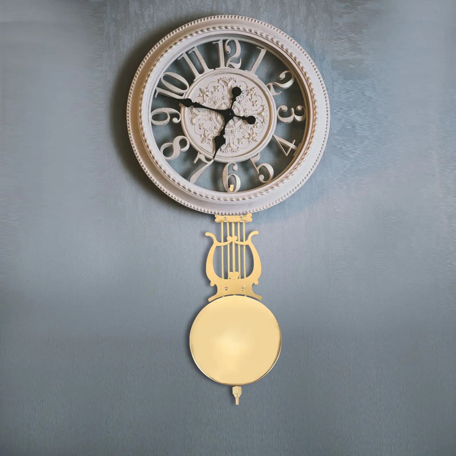 Pendolo per Orologio in Metallo, Ricambio per Meccanismo di Orologio da Parete, Accessorio per Riparazione Fai-da-Te, Design Versatile