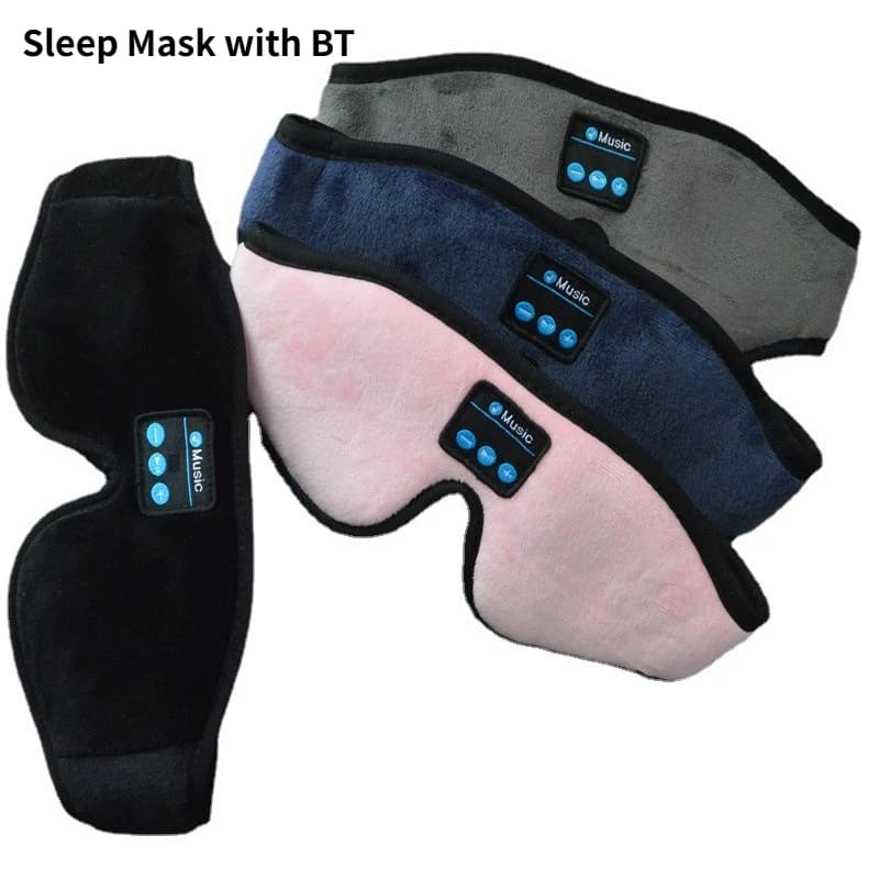 Sleeping Mask with BT Headphones, Sleeping Headphones, 3D Sports Mask for Sleeper, Best Gift, Essential for Travel, Men Gifts