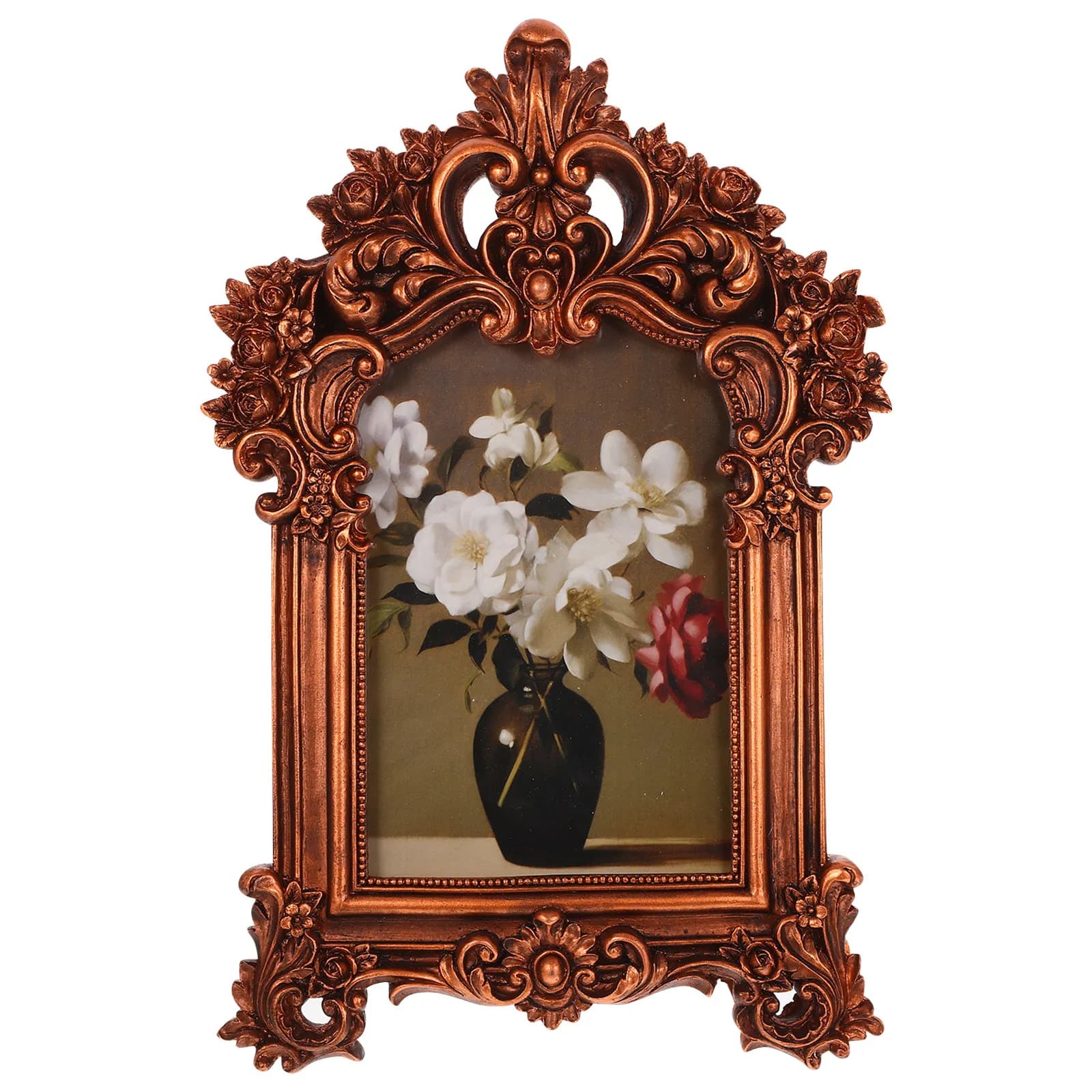 Picture Frames for Desk Tabletop Retro Living Room Photo Ornate European Style Decorative Holder
