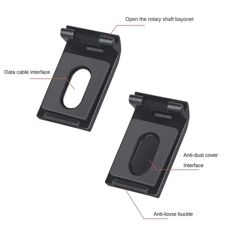Coperchio Batteria Rimovibile con Porta di Ricarica e Adattatore per GoPro Hero 11 Black Mini 11 10 9 8, Cover Laterale Protettiva per Fotocamera
