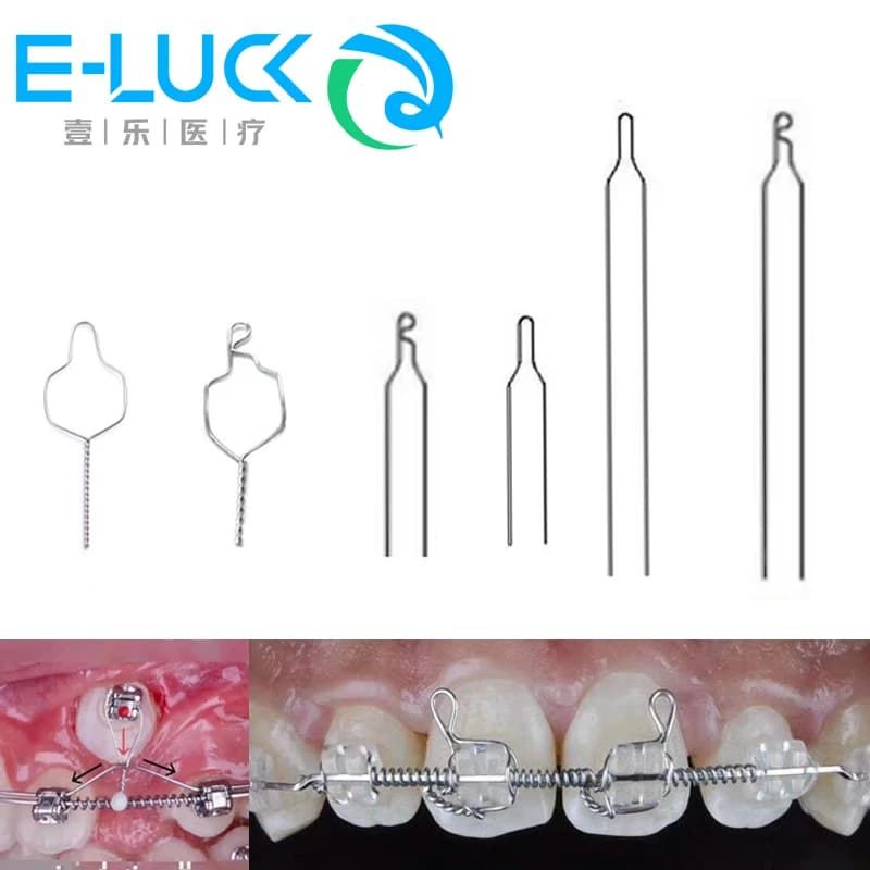 100 pz/pacco filo ortodontico fili di legatura dentale Kobayashi legatura metallica cravatta Arcwhire Ortho preformato