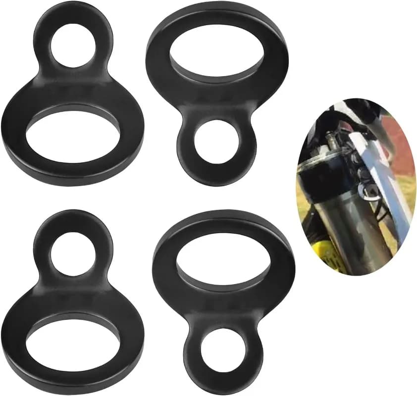 Black O-Type Fixing Strap Ring Stainless Steel O Ring Cable Tie Mount for Car Wire Harness Motorcycle Part Tie Down Strap Rings