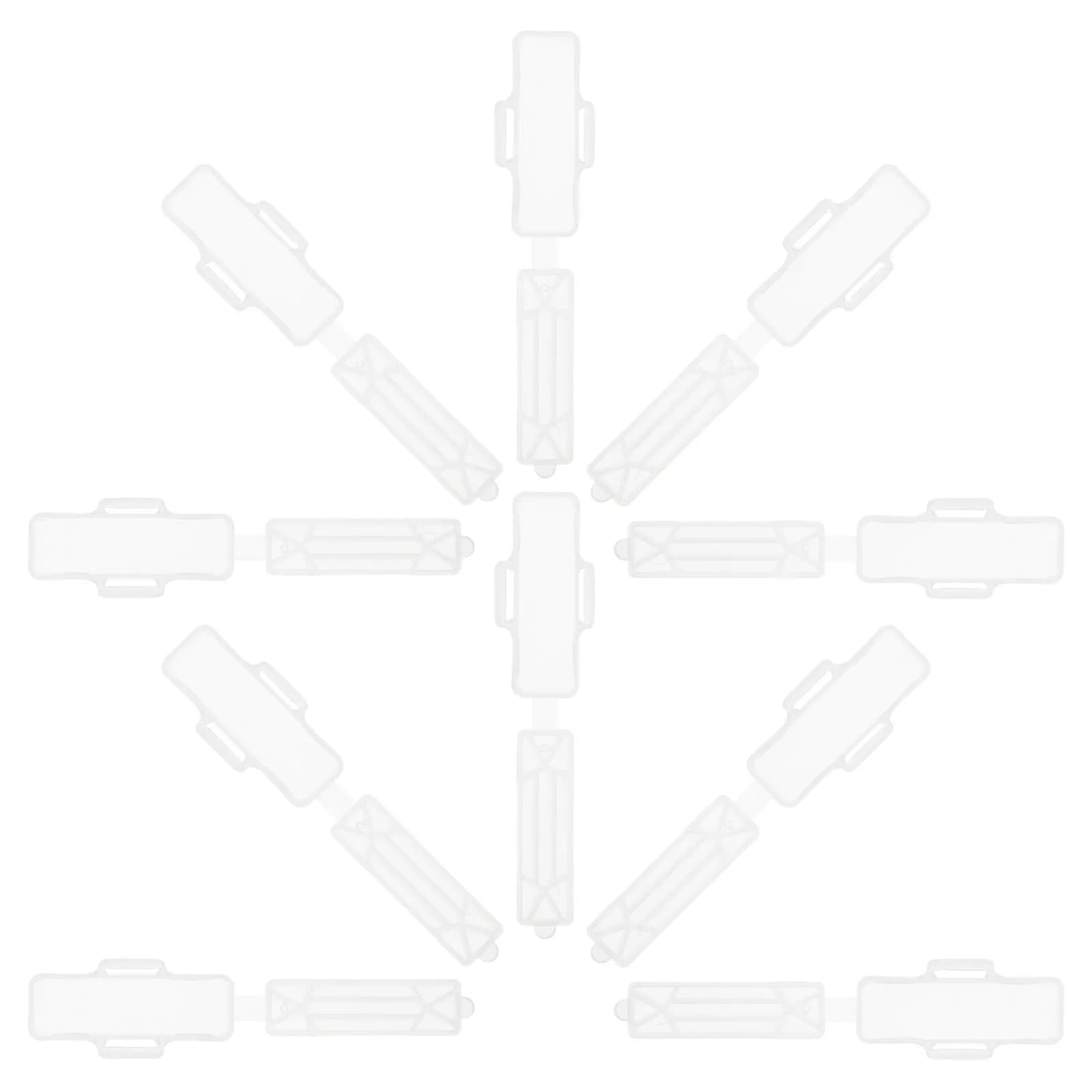 Set di Etichette Trasparenti Impermeabili per Cavi, Scatola Portaetichette in Plastica per Gestione Cavi, Identificazione Elettrica, Uso Esterno
