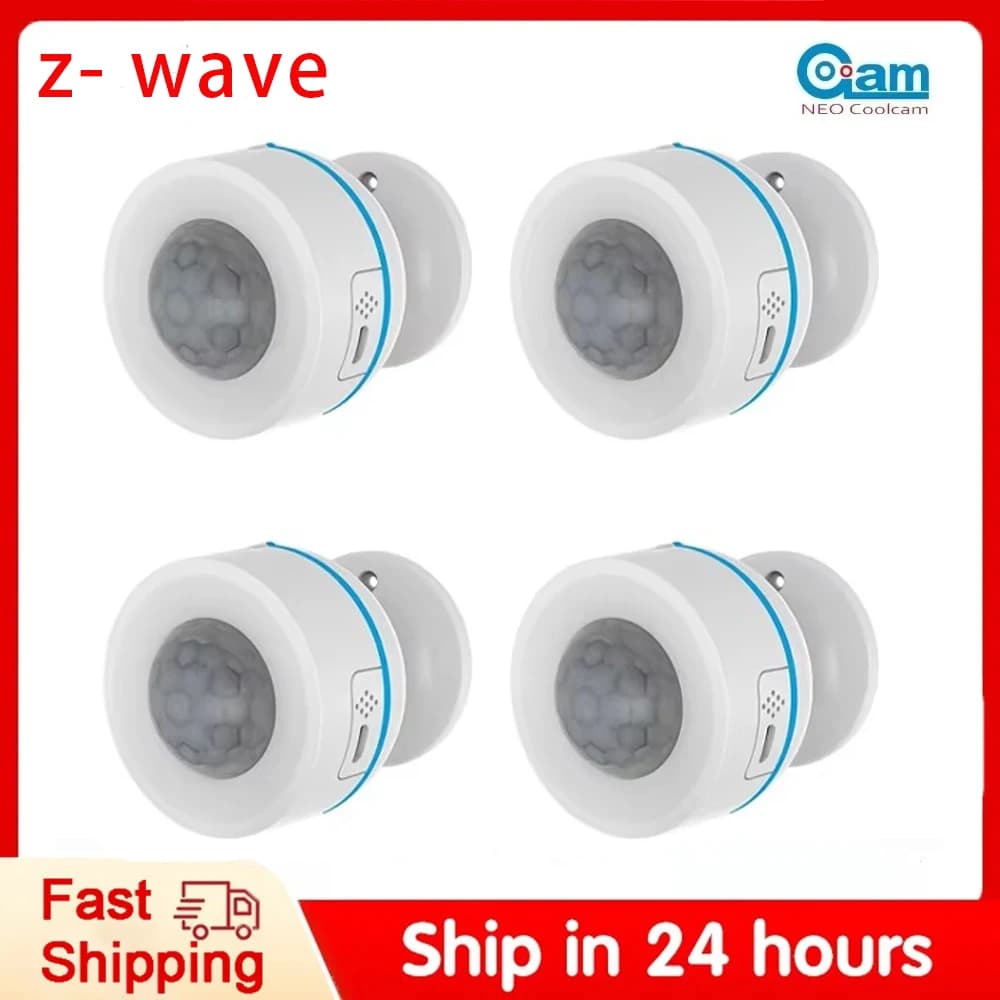 NEO Coolcam Z Wave Plus Rilevatore di movimento PIR, Sensore di movimento PIR USB intelligente, Sensore di temperatura, umidità e luce, Compatibile con SmartThings