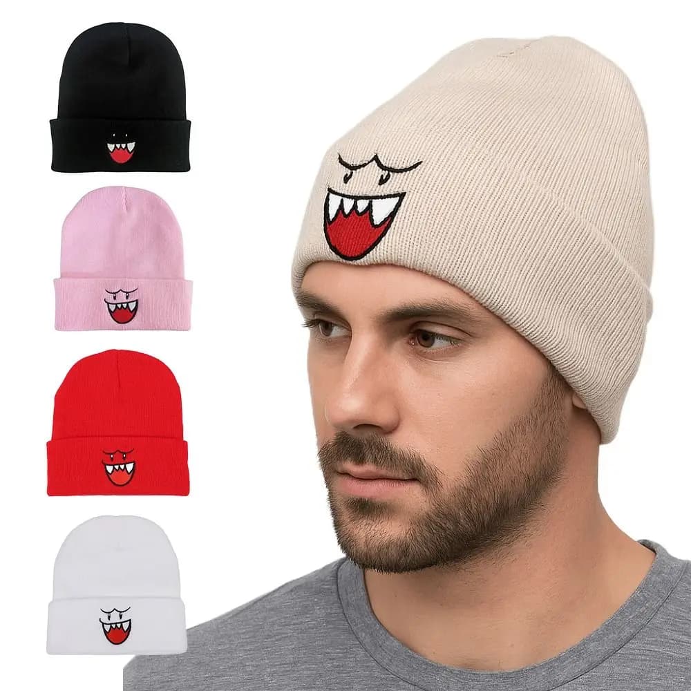 High Quality Kawaii Design Knit Hat Keep Warm Ear Protection Winter Autumn Hats Female Beanie Caps for Woman/Men